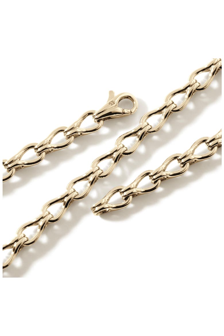 Surf Link Necklace, Alternate, color, GOLD