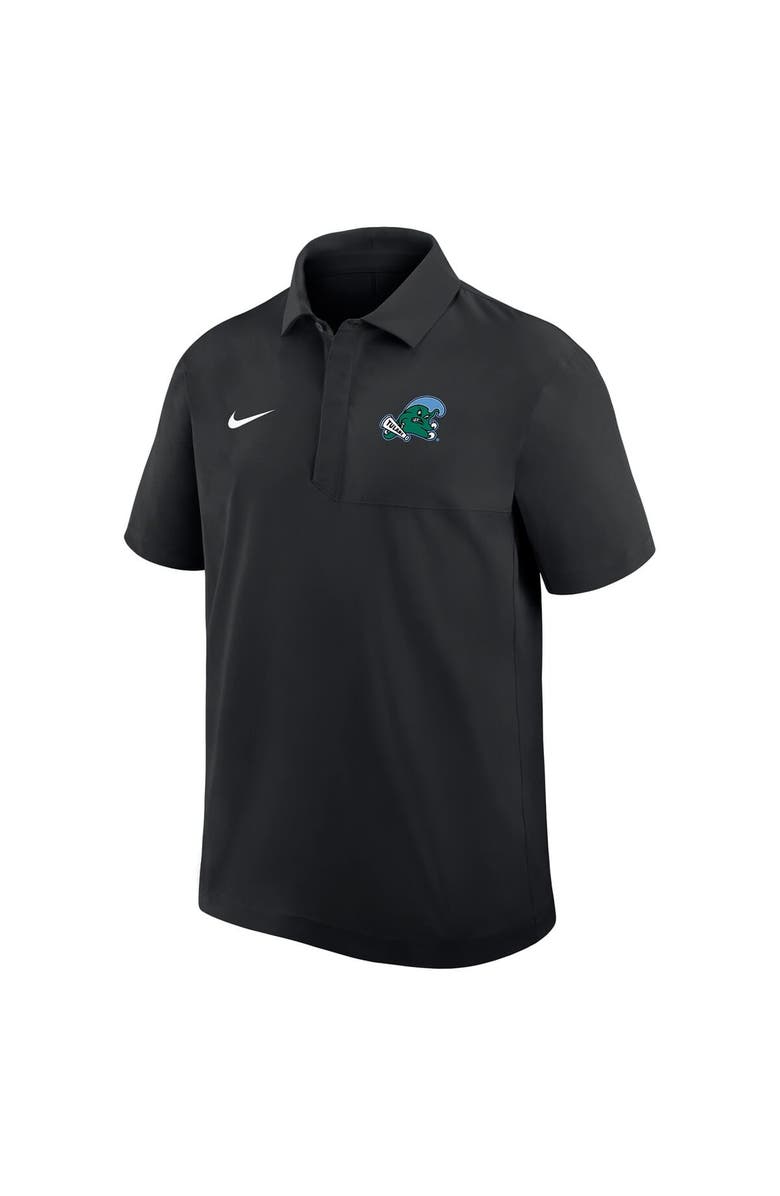 Nike Men's Nike Black Tulane Green Wave 2025 Sideline Polo, Alternate, color, Black