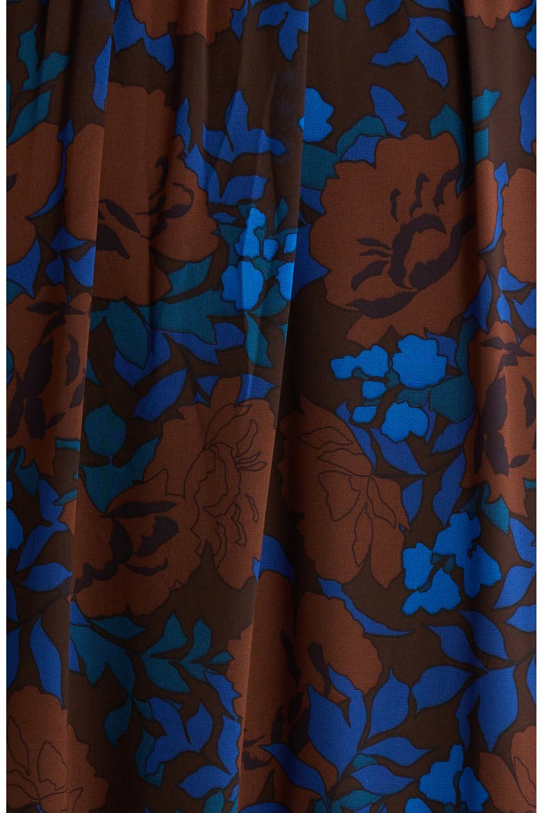 Lebanon Floral Ruffle Shirtdress, Alternate, color, BROWN-BLU