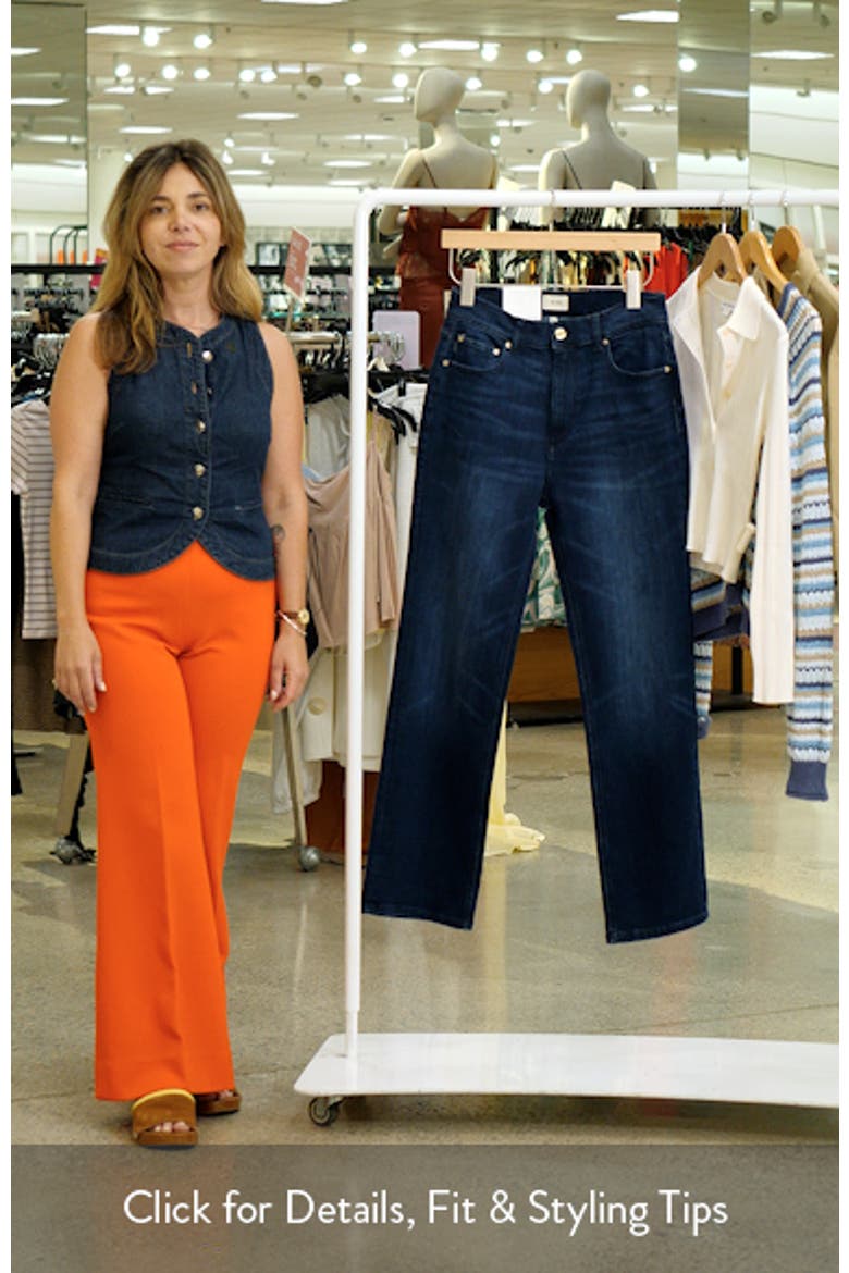 Patti High Waist Straight Leg Jeans video