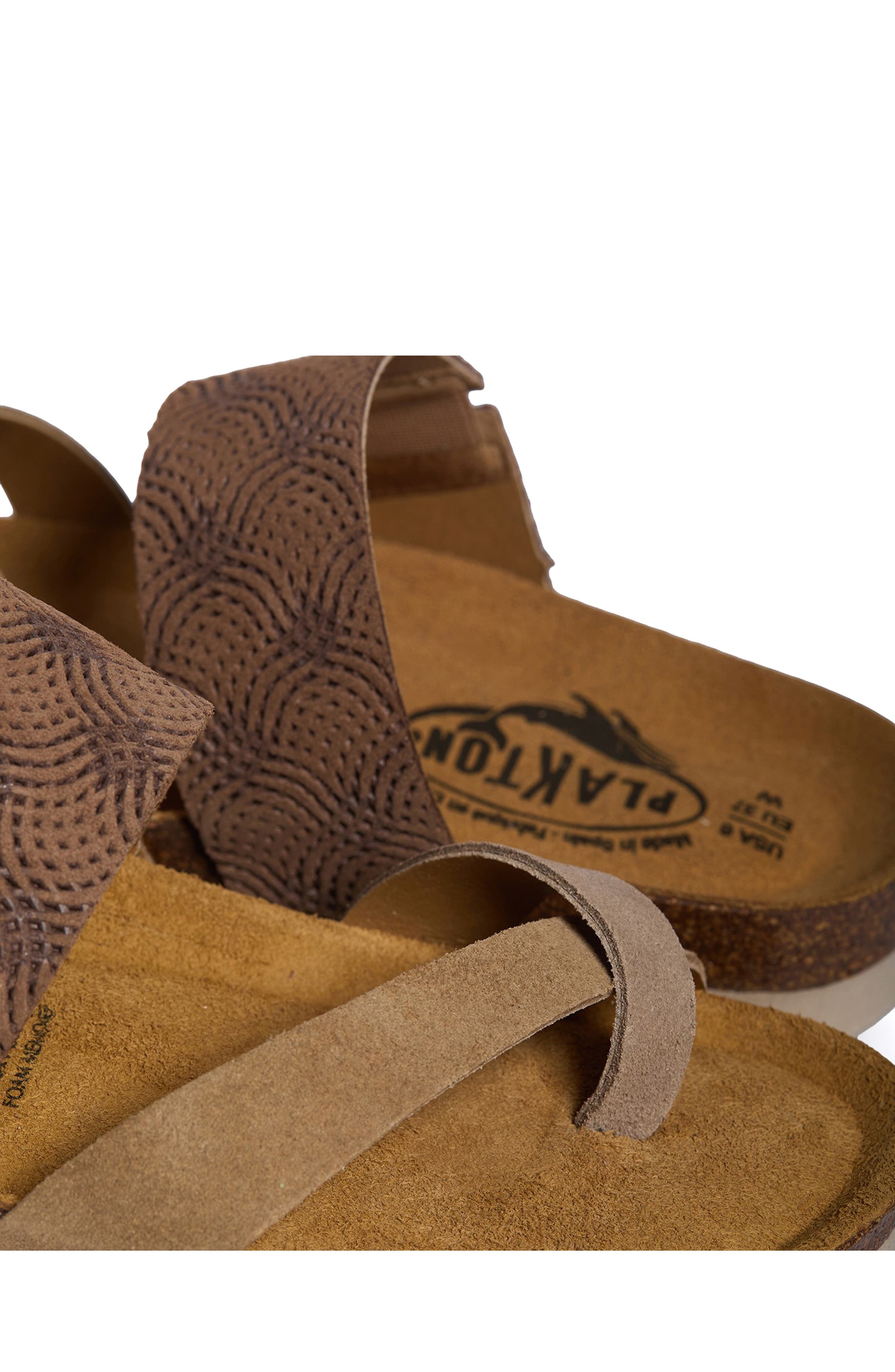 Blair Slide Sandal, Alternate, color, MULTI TAN MICRO SUEDE
