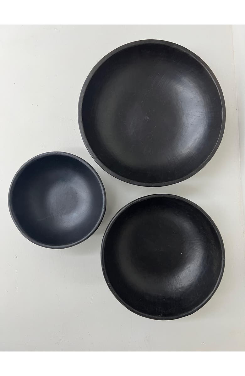 Nimmit Longpi Black Stone Pottery Handmade Bowl, Alternate, color, Black