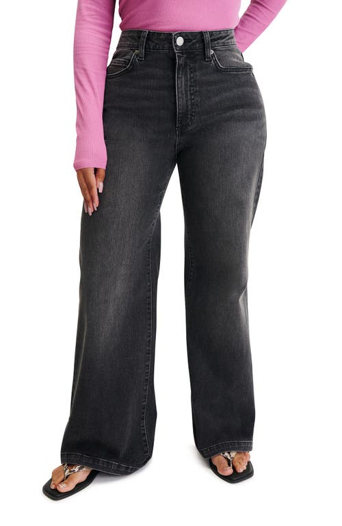 Cotton On Curvy Stretch Wide Jean In Black