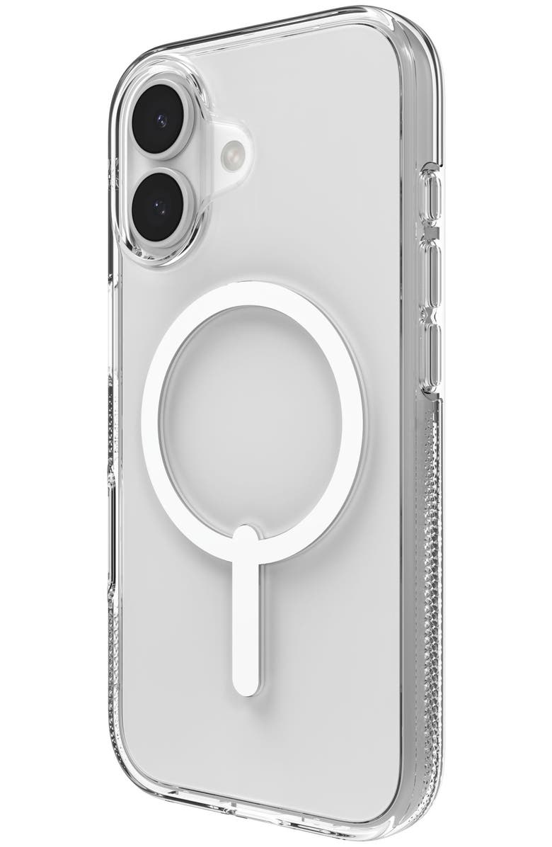 ZAGG Crystal Palace Snap MagSafe Case with Kickstand for Apple iPhone 17, Alternate, color, Clear