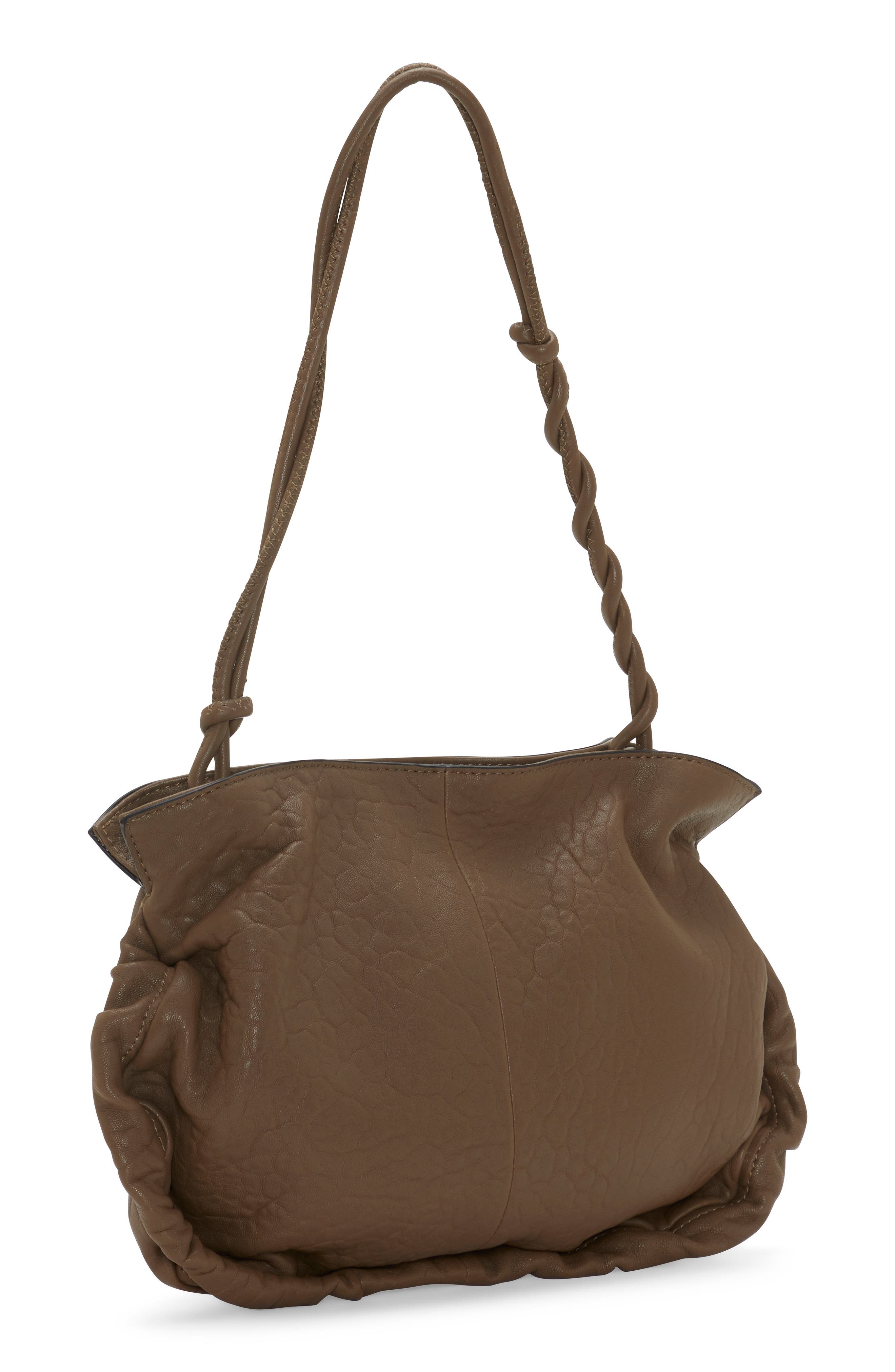 Tally Snake Embossed Leather Top Handle Bag, Alternate, color, DEEP MOSS