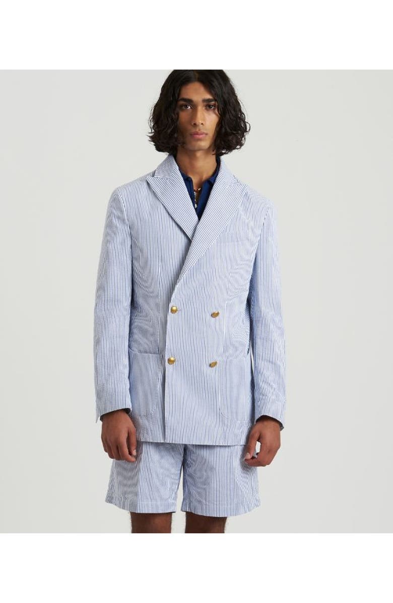 Fortela Bermuda Cotton Shorts, Alternate, color, Blue