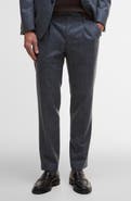 Barbour Kensington Pleated Glen Check Wool Blend Flannel Suit Pants