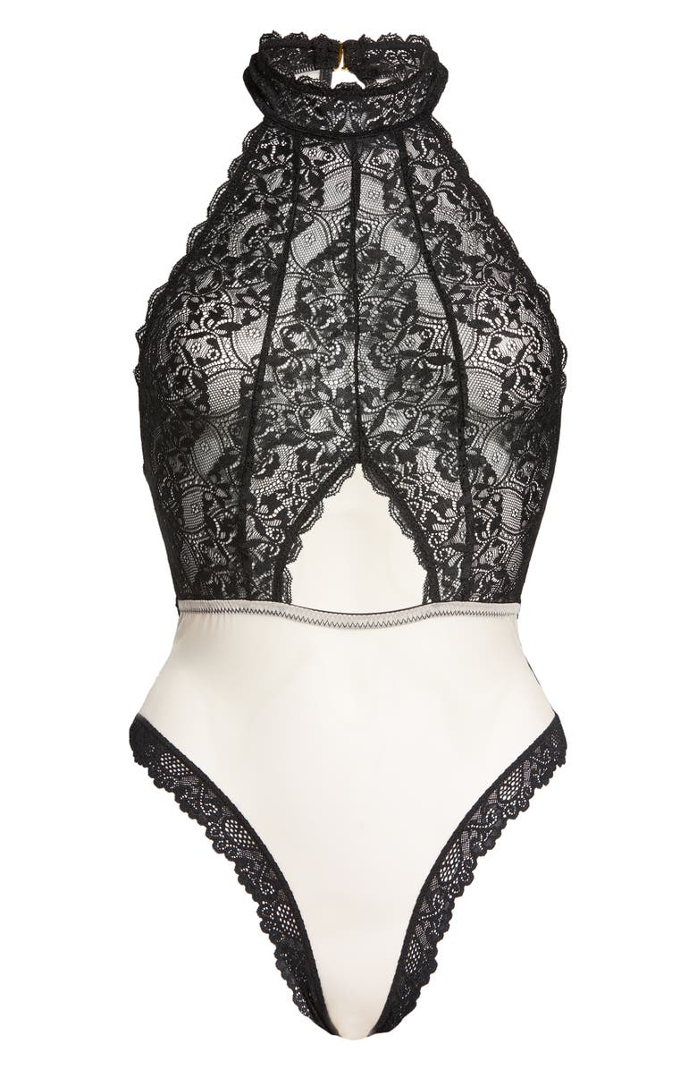 Honeydew Intimates Nicollette Lace & Mesh Bodysuit, Alternate, color, 