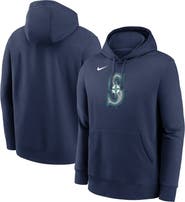 Nike Men's Nike Navy Seattle Mariners Logo Club Fleece Pullover Hoodie