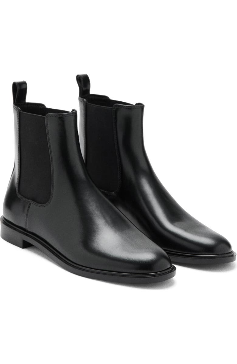 MANGO Chelsea Boot, Main, color, Black