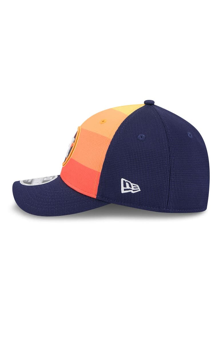 New Era Men's New Era Navy/Orange Houston Astros 2025 Batting Practice 9FORTY M-Crown Adjustable Hat, Alternate, color, Navy