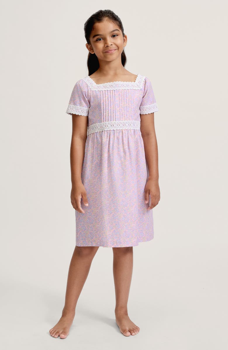 Petite Plume Juliette Fleur Blush Nightgown, Main, color, Pink