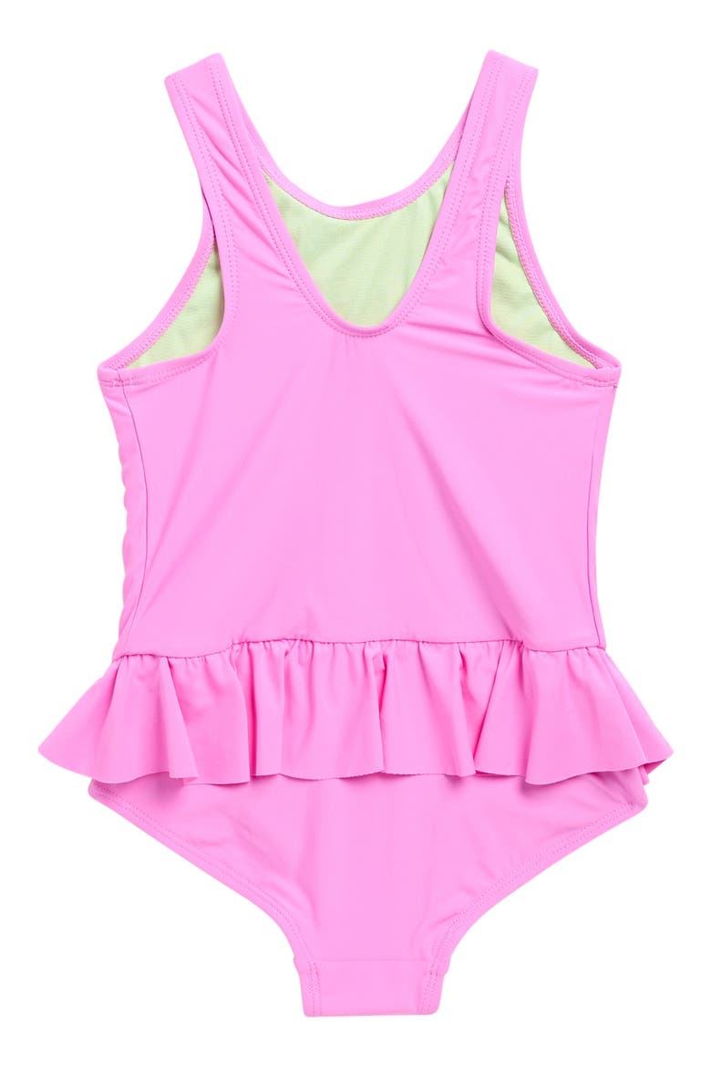 Kids' Sequin Seashell One-Piece Swimsuit, Alternate, color, CYBER PINK