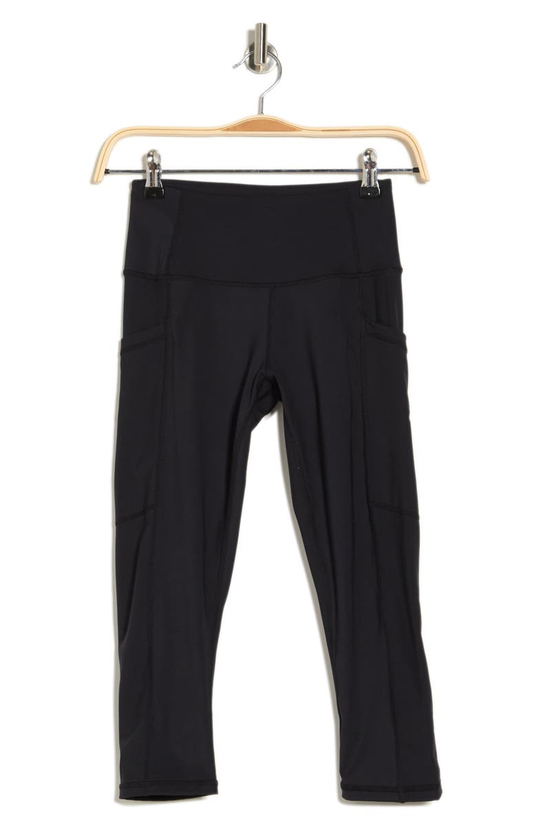 Z by Zella High Waist Sweat To Swim UPF Capri Cropped Pants, Alternate, color, 