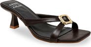 CHASE AND CHLOE Square Toe Slide Sandal