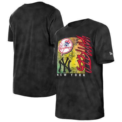 Women's New Era  Black New York Yankees Sport Classics Enzyme Wash  Oversized T-Shirt