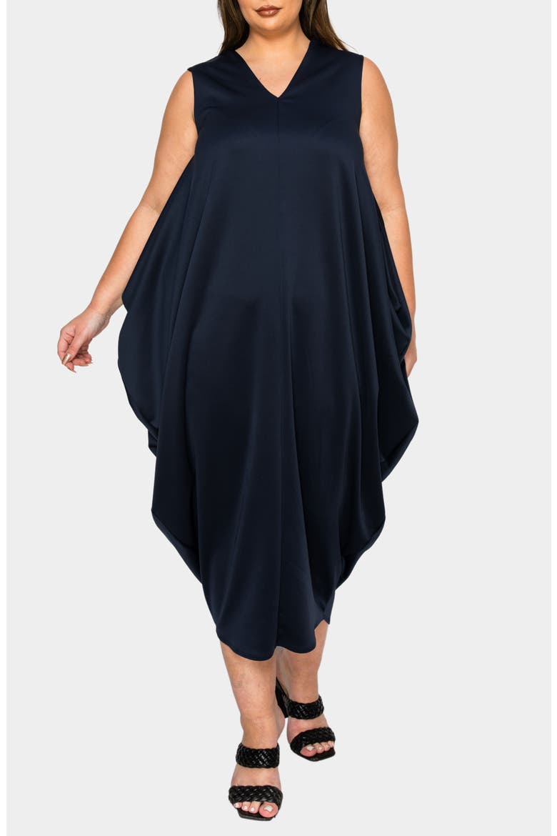 Clover Sleeveless Dress, Main, color, NAVY