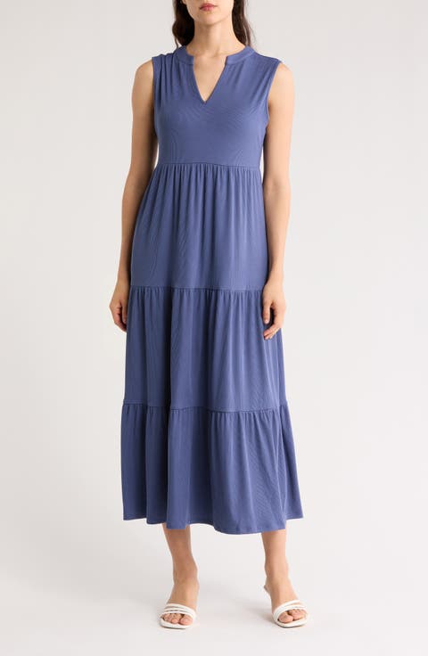 Sleeveless Tiered Maxi Dress