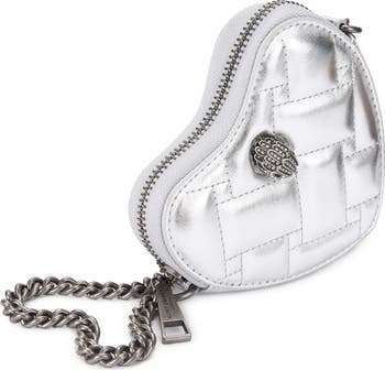 Micro Heart Leather Crossbody Bag