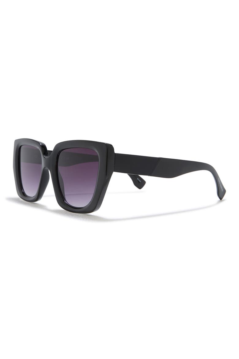 Cat Eye Sunglasses, Alternate, color, BLACK