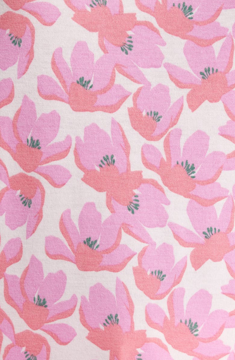 Honeydew Star Seeker Brushed Jersey Pajamas, Alternate, color, Hot Pink Blooms