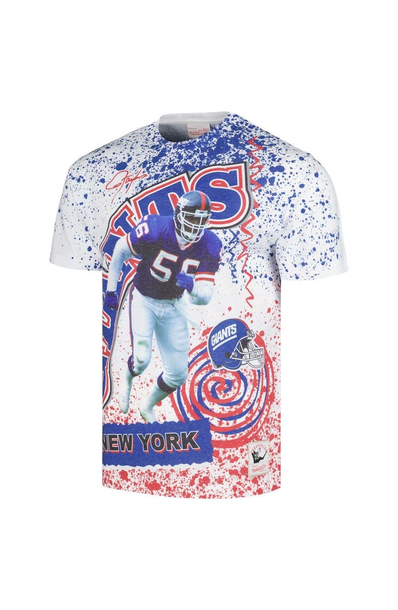 Mitchell & Ness Men's Mitchell & Ness White New York Giants Retired Player Name & Number Burst T-Shirt, Alternate, color, White