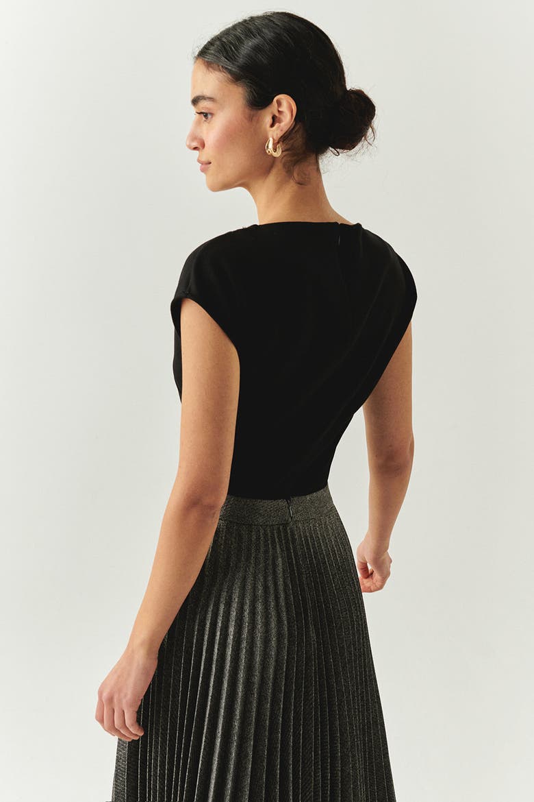 Scout Dropped Shoulder Knit Blouse, Alternate, color, BLACK