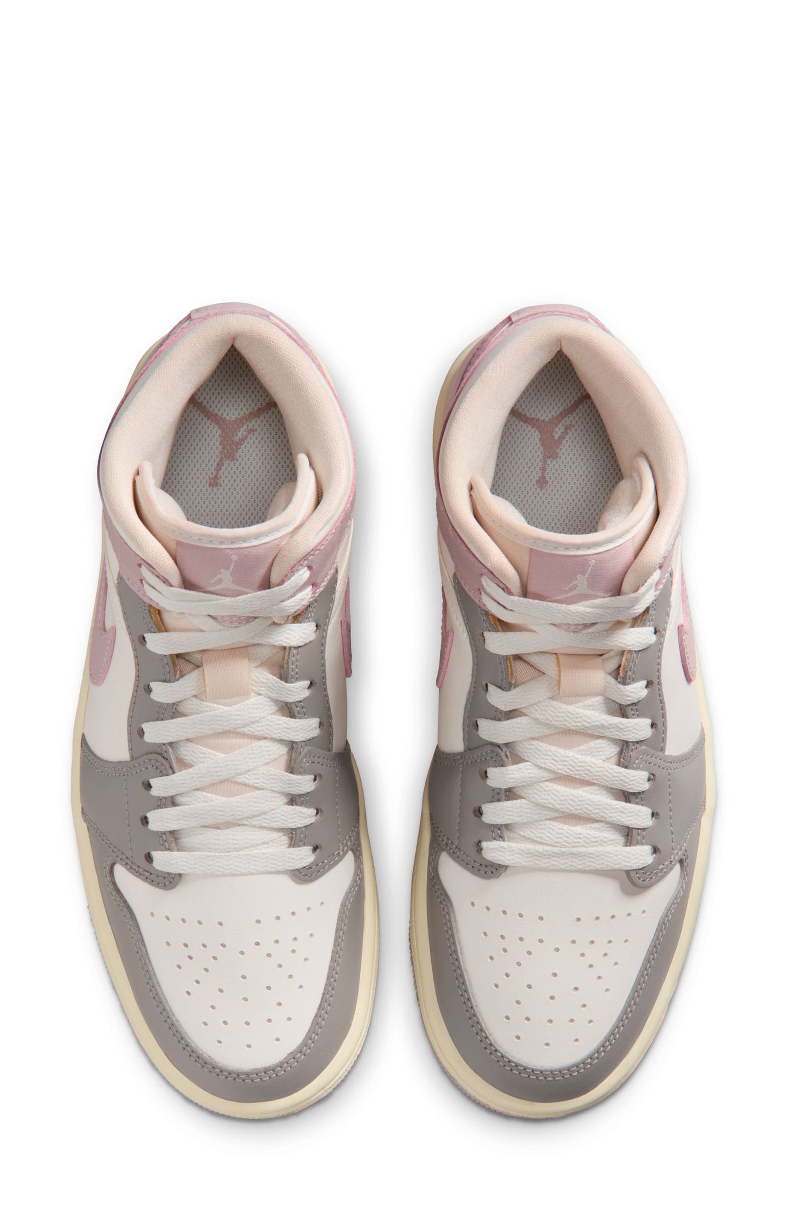 Jordan Air Jordan 1 Mid Sneaker, Alternate, color, Sail/ Particle Rose/ Stone