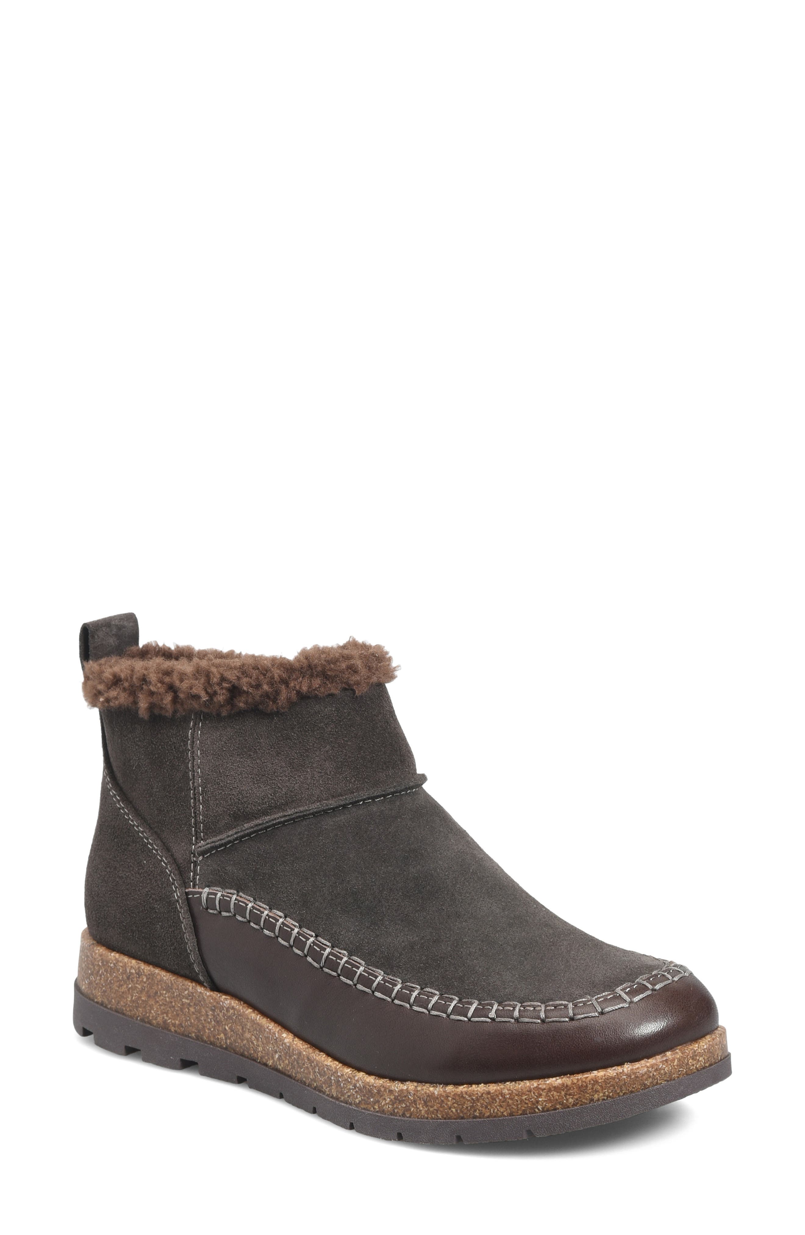Louise Genuine Shearling Boot, Main, color, LINCE DARK BROWN