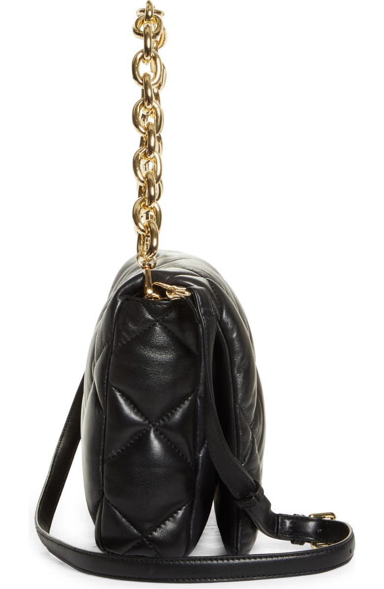 Stand Studio Brynnie Quilted Lambskin Leather Convertible Clutch, Alternate, color,