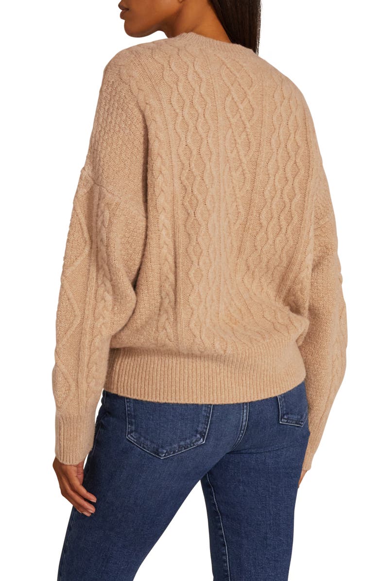 Favorite Daughter Oversize Cable Knit Sweater, Alternate, color, Tawny Birch
