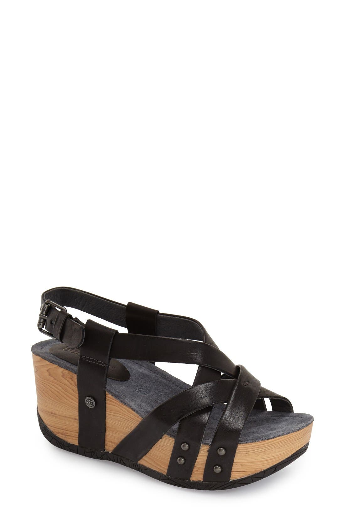 Bussola 'Orly' Wedge Sandal, Main, color, 