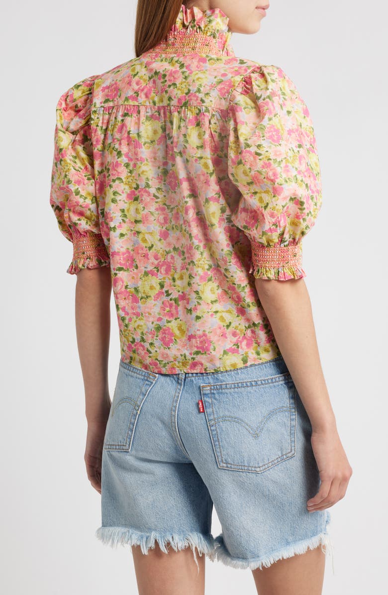 LOVE THE LABEL Zuri Floral Cotton Top, Alternate, color, 