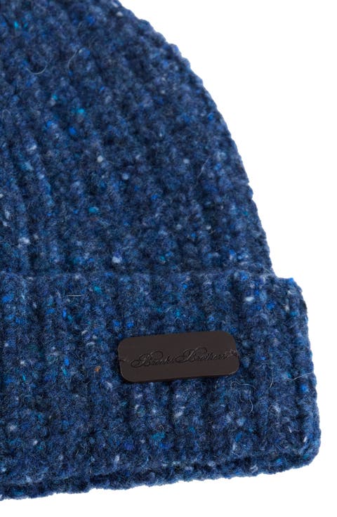 Donegal Wool Shaker Rib Beanie