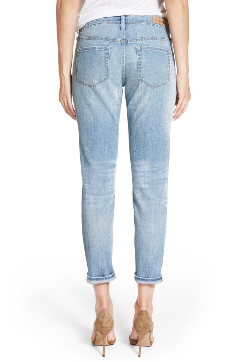 Treasure&Bond Ankle Boyfriend Skinny Jeans, Alternate, color, BLUEJAY EXTRA LIGHT VINTAGE