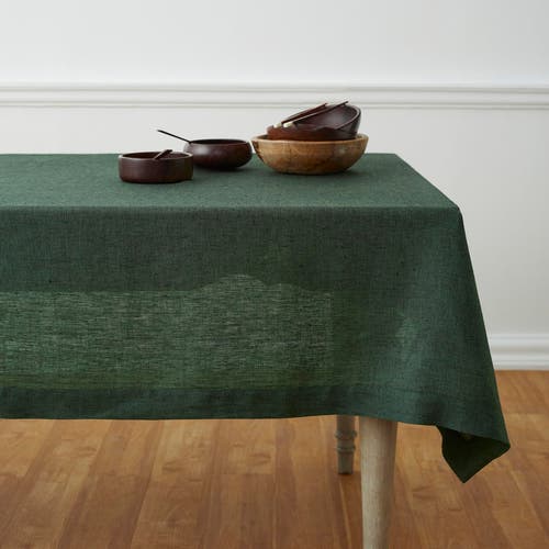 Solino Home Linen Table Throw In Green