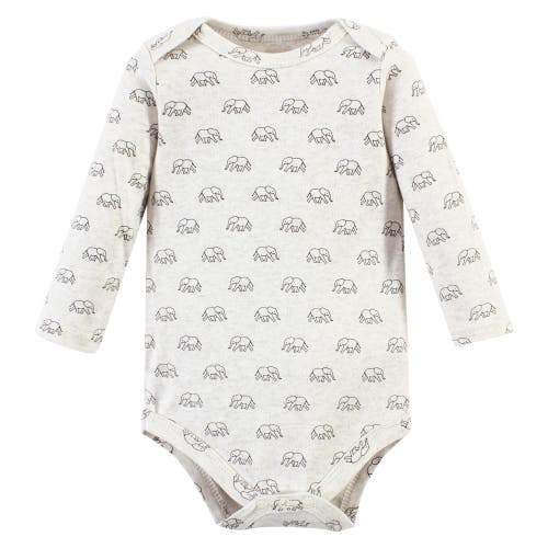 Hudson Baby Cotton Long-sleeve Bodysuits 5-pack In Multi