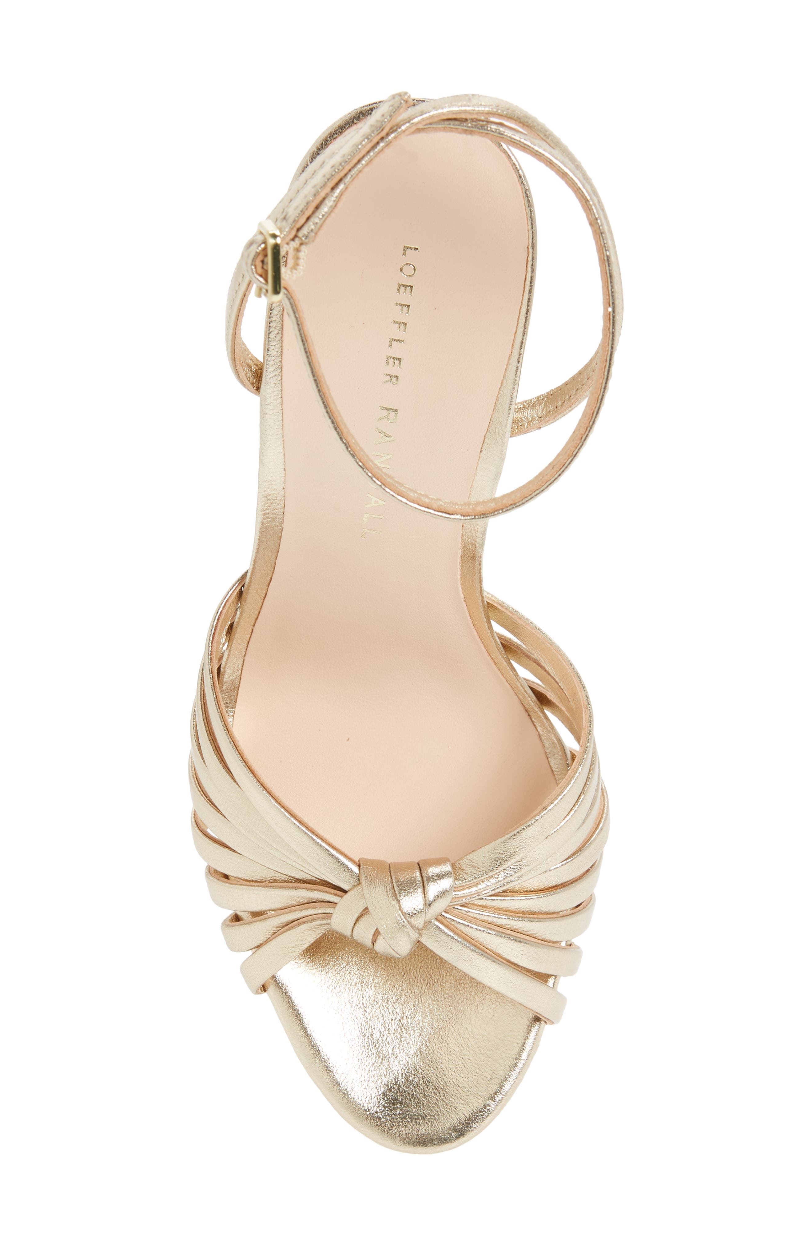 Rivka Knotted Platform Sandal, Alternate, color, CHAMPAGNE