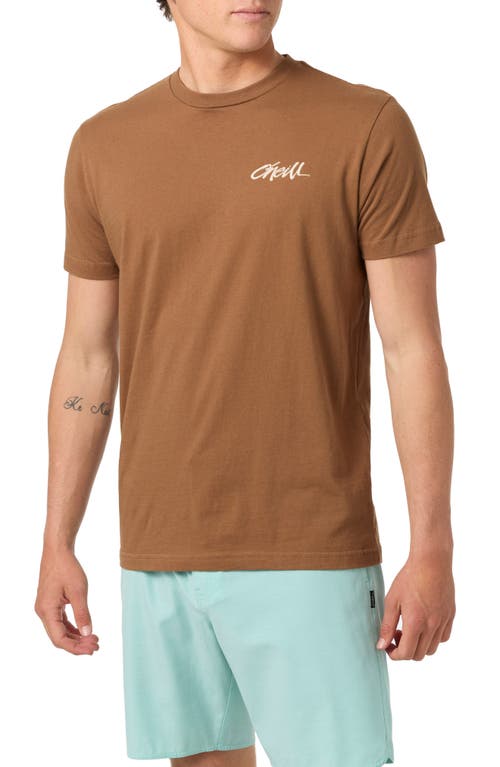O'neill Home Grown Graphic T-shirt In Brown