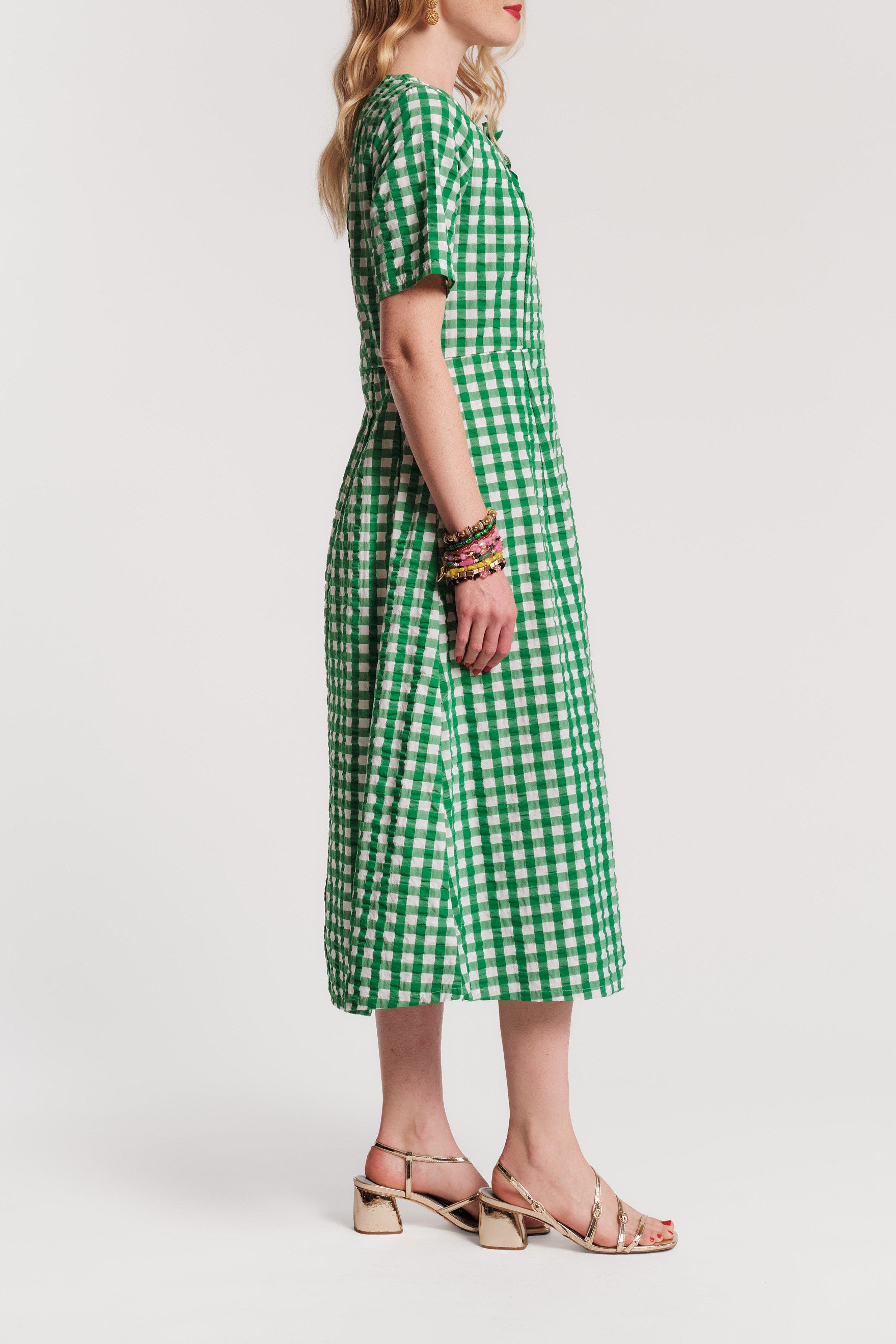 Frances Valentine Michelle Midi Dress Gingham (Women) | Nordstrom