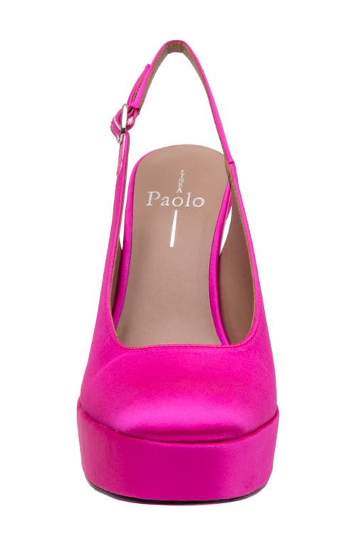 Linea Paolo Slingback Platform Pump In Pink