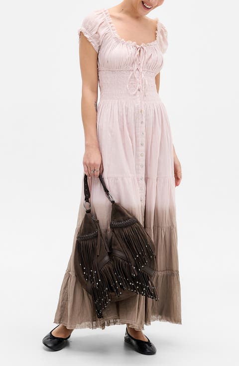 Samira Smocked Ombré Maxi Dress