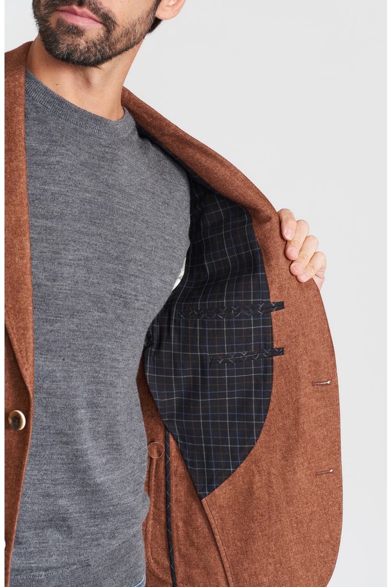 Wool Blend Sport Coat, Alternate, color, RUST