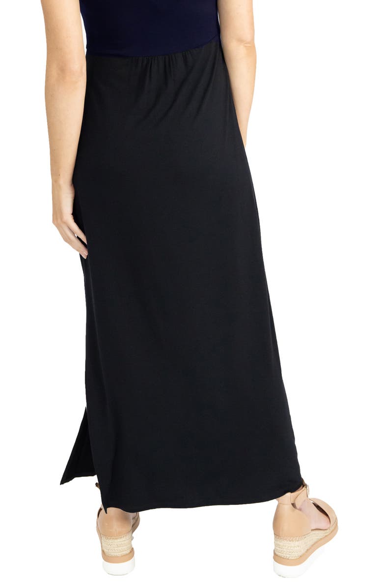 Angel Maternity Side Slit Maternity Midi Skirt, Alternate, color, 