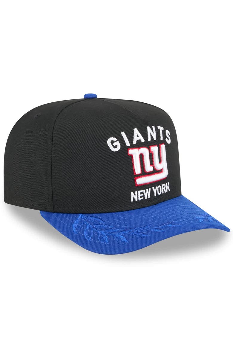 New Era Men's New Era  Black/Royal New York Giants 2025 NFL Draft A-Frame 9FIFTY Snapback Hat, Alternate, color, 