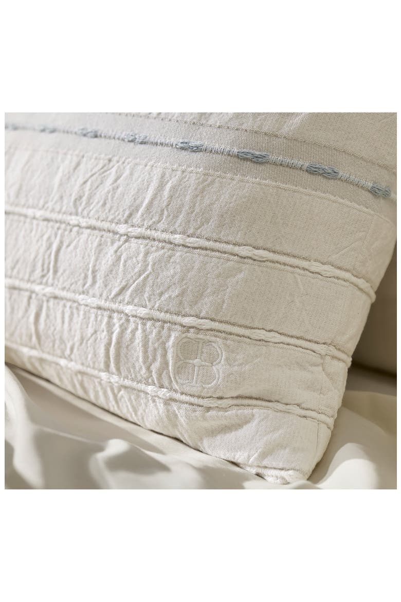Tideline Decorative Pillow Cover, Alternate, color, WHITE/ HYDRANGEA