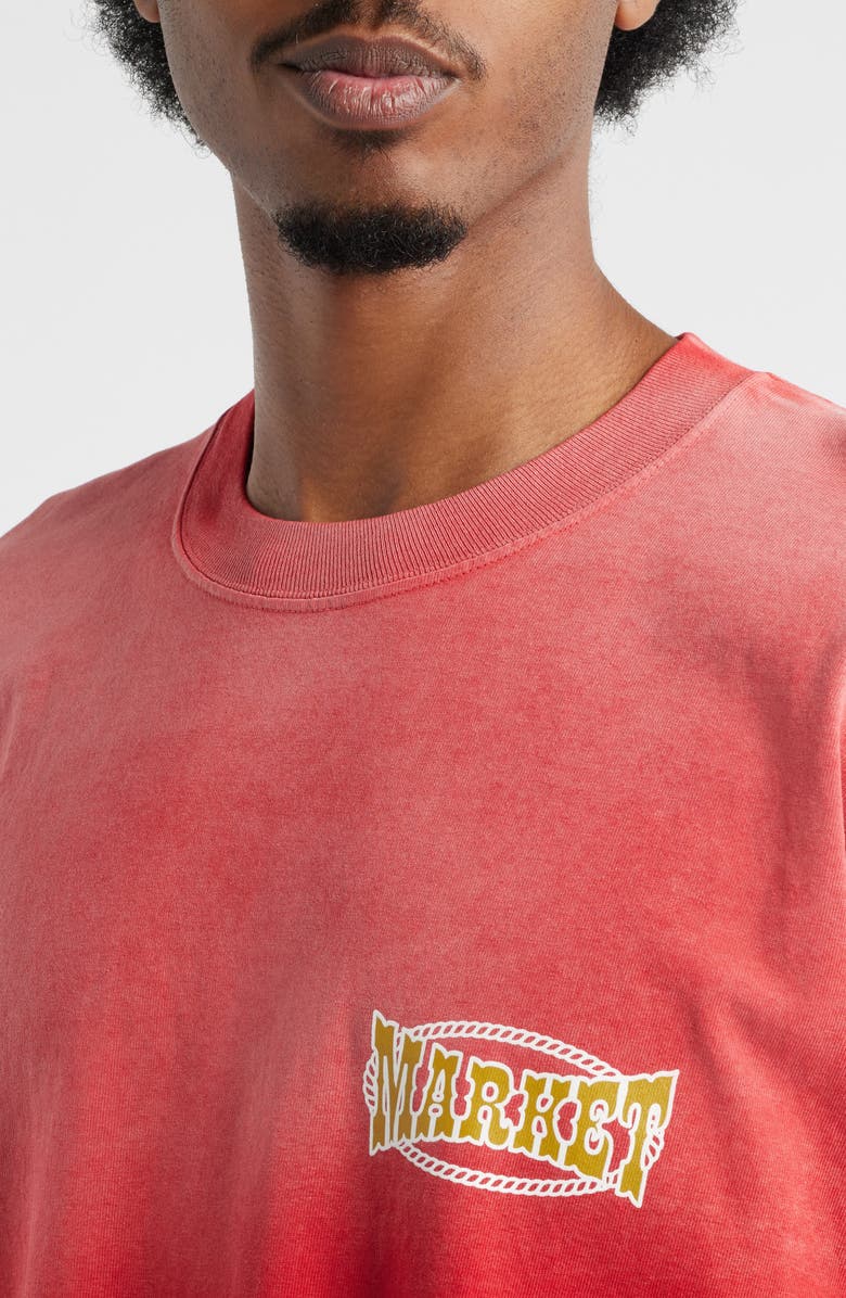 MARKET Saloon Cotton Graphic T-Shirt, Alternate, color, Salsa