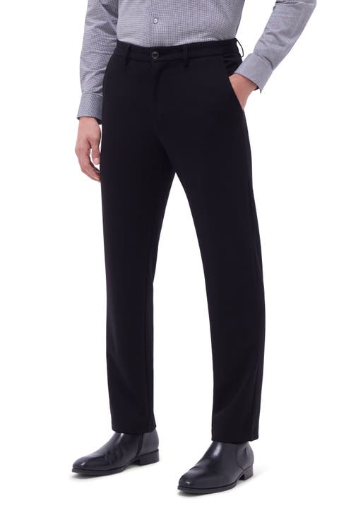 Slim Tailored Fit Flat Front Soft Touch Knit Dress Pants