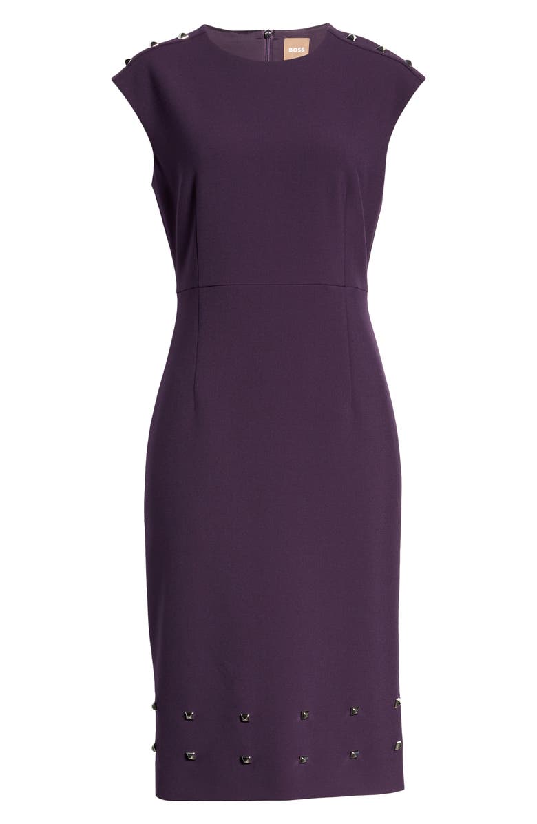 BOSS Devoka Studded Sheath Dress, Alternate, color,