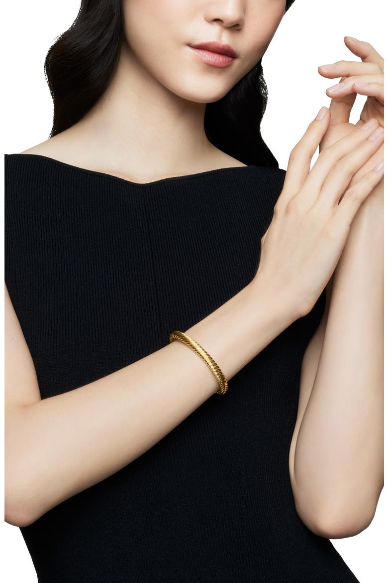 Modern Oval Cablespira® Bracelet in 18K Yellow Gold, 7mm, Alternate, color, 18K YELLOW GOLD